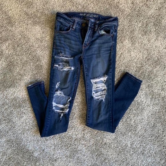 American Eagle ripped stretch jeans - Picture 2 of 4